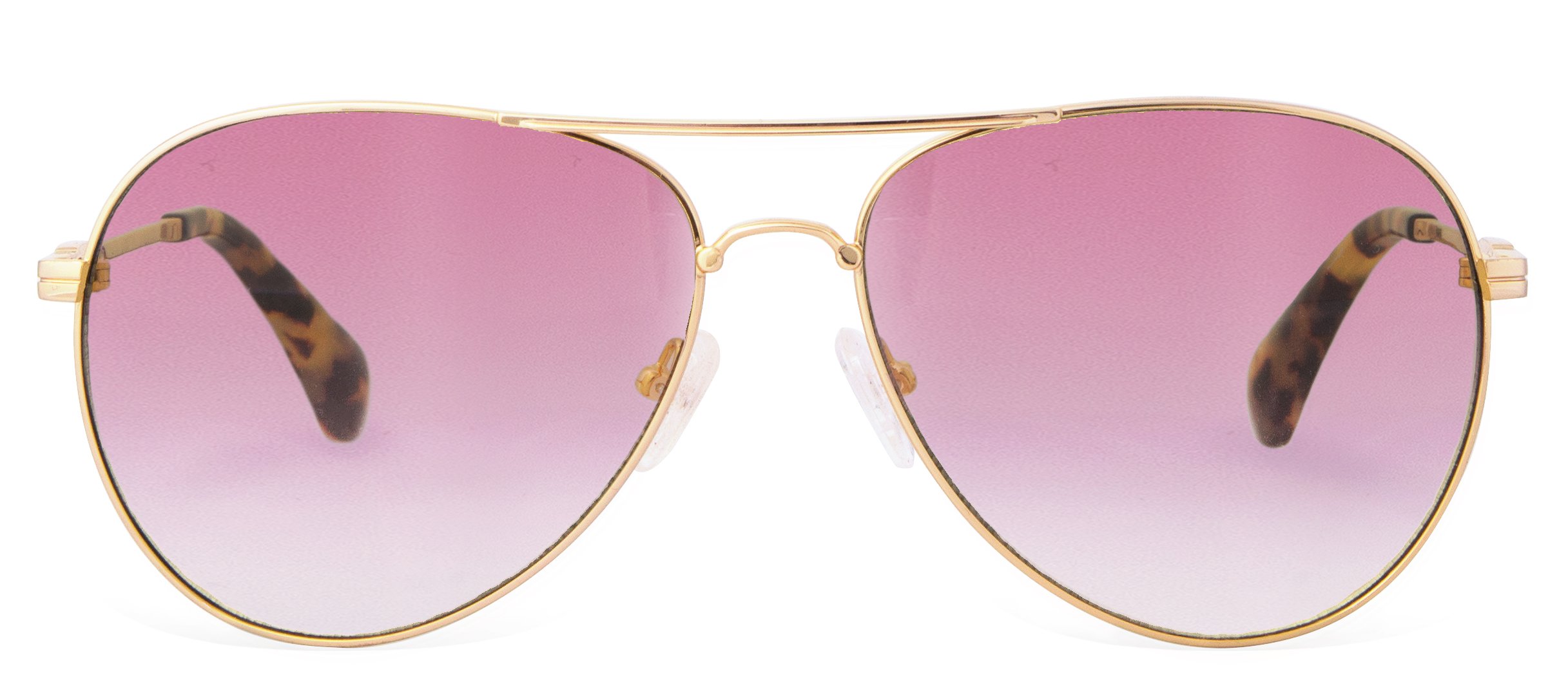 Sonix Women's Lodi Sunglasses, Gold Wire/Rouge, Aviators
