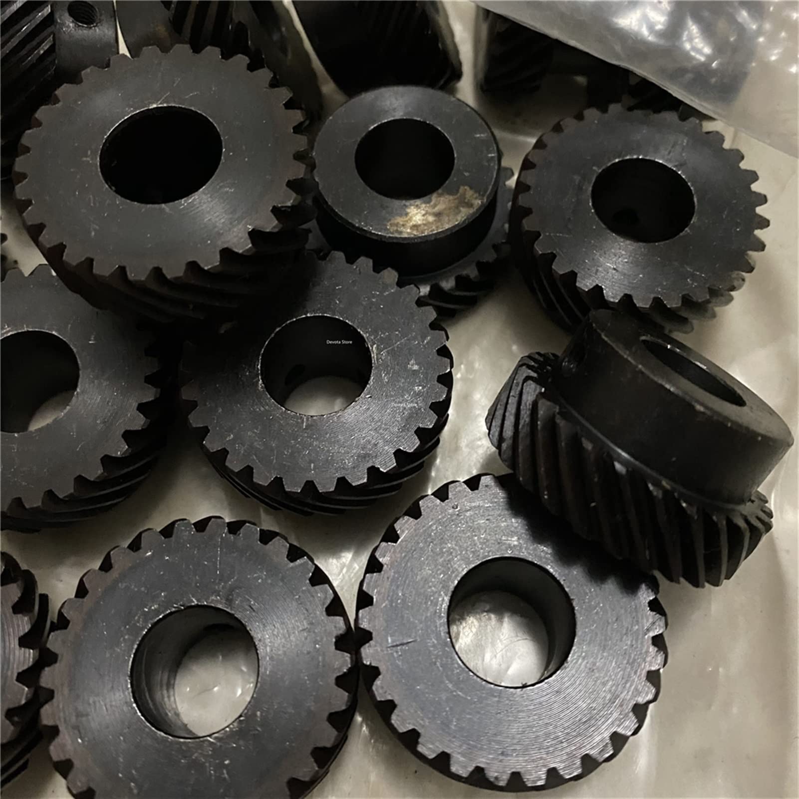 ángulo de transmisión 2 uds 1 módulo 26 dientes 30 dientes engranaje helicoidal 90 grados engranaje escalonado espiral engranaje cónico 10mm 12mm 14mm 15mm 16mm agujero interior eje conductor ( Color