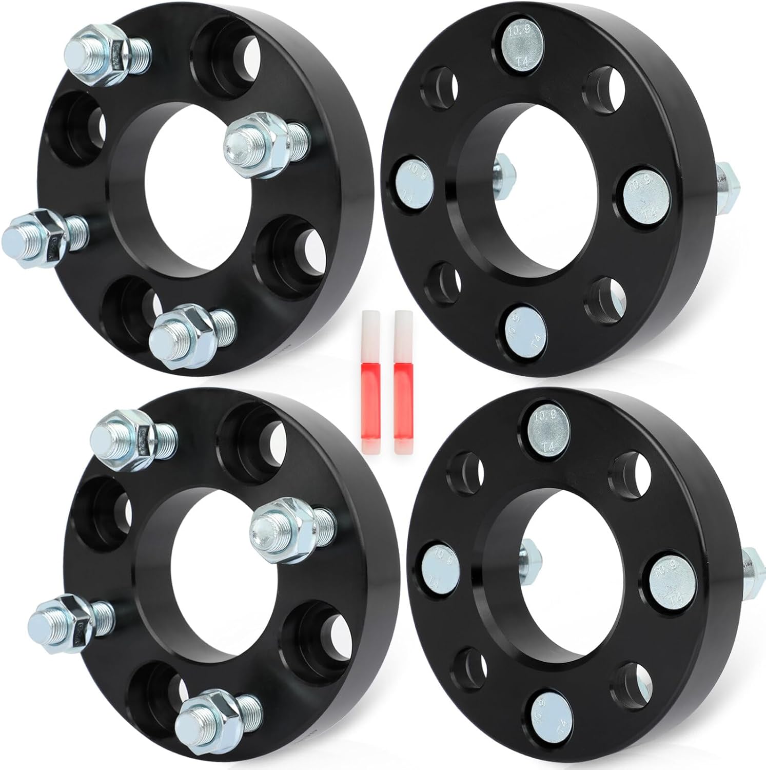 ECCPP 4PCS Atv UTv 4X4 to 4X4 Wheel Spacers 4x101.6mm to 4x101.6mm Lug Centric 1" 4 Lug 1/2" 62mm hub bore Compatible with for E-Z for G-O for Club CAR for Golf CART