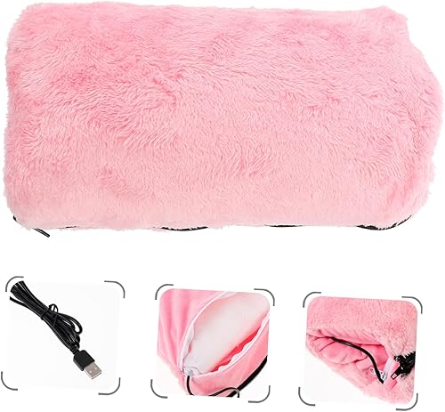 Miniatura 8 de VORCOOL Almohadilla térmica manos USB, guante de calefacción eléctrico ultra suave, franela de calentamiento rápido, botella de agua caliente,