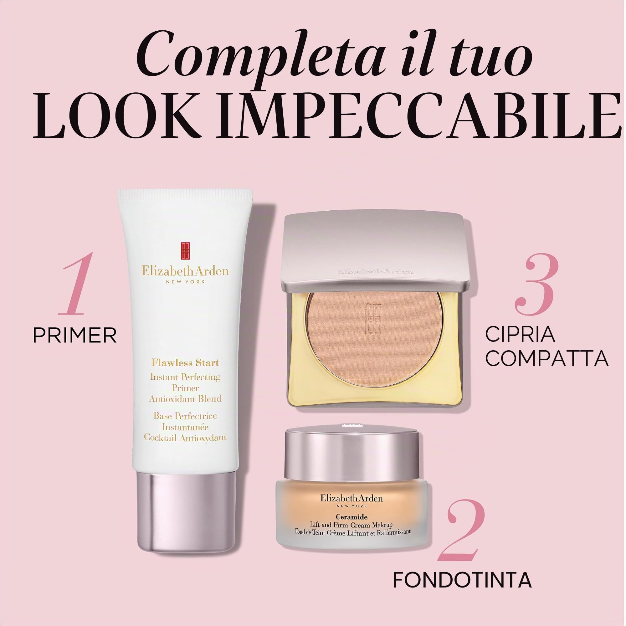 Elizabeth Arden, Flawless Skincaring Pressed Powder, Cipria Compatta per Viso, Polvere Fissante Trucco Effetto Mat, Tono Medium, 9,9 g