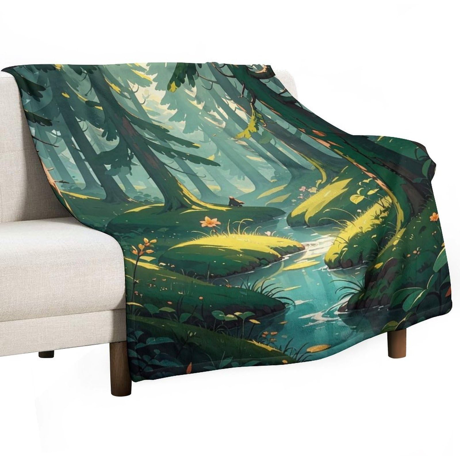 Couverture en flanelle anti-boulochage plaid léger pour lit et canapé