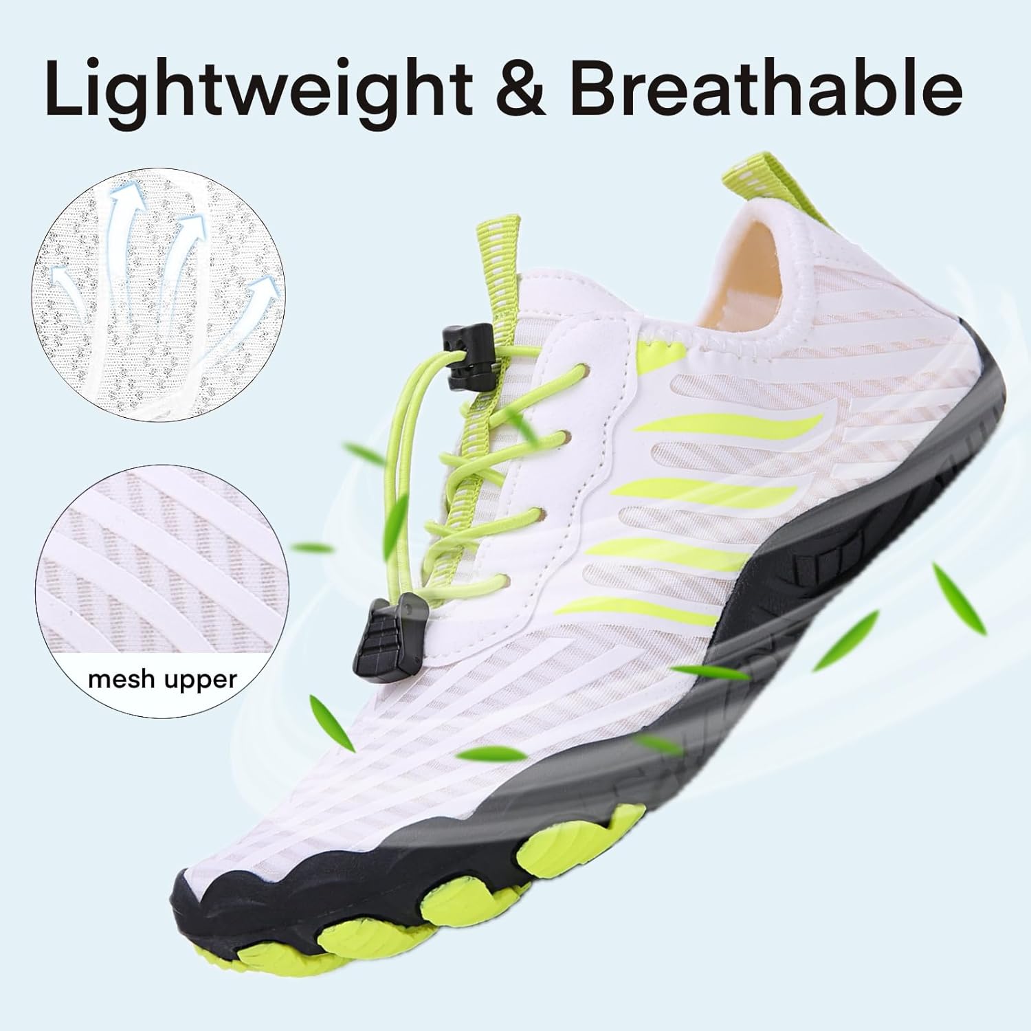Hike Barefoot Shoes for Women Men, Water Shoes with Wide Toe Box, Non-Slip & Quick Dry Breathable Beach Pool Aqua Swim Surf Walking Shoes
