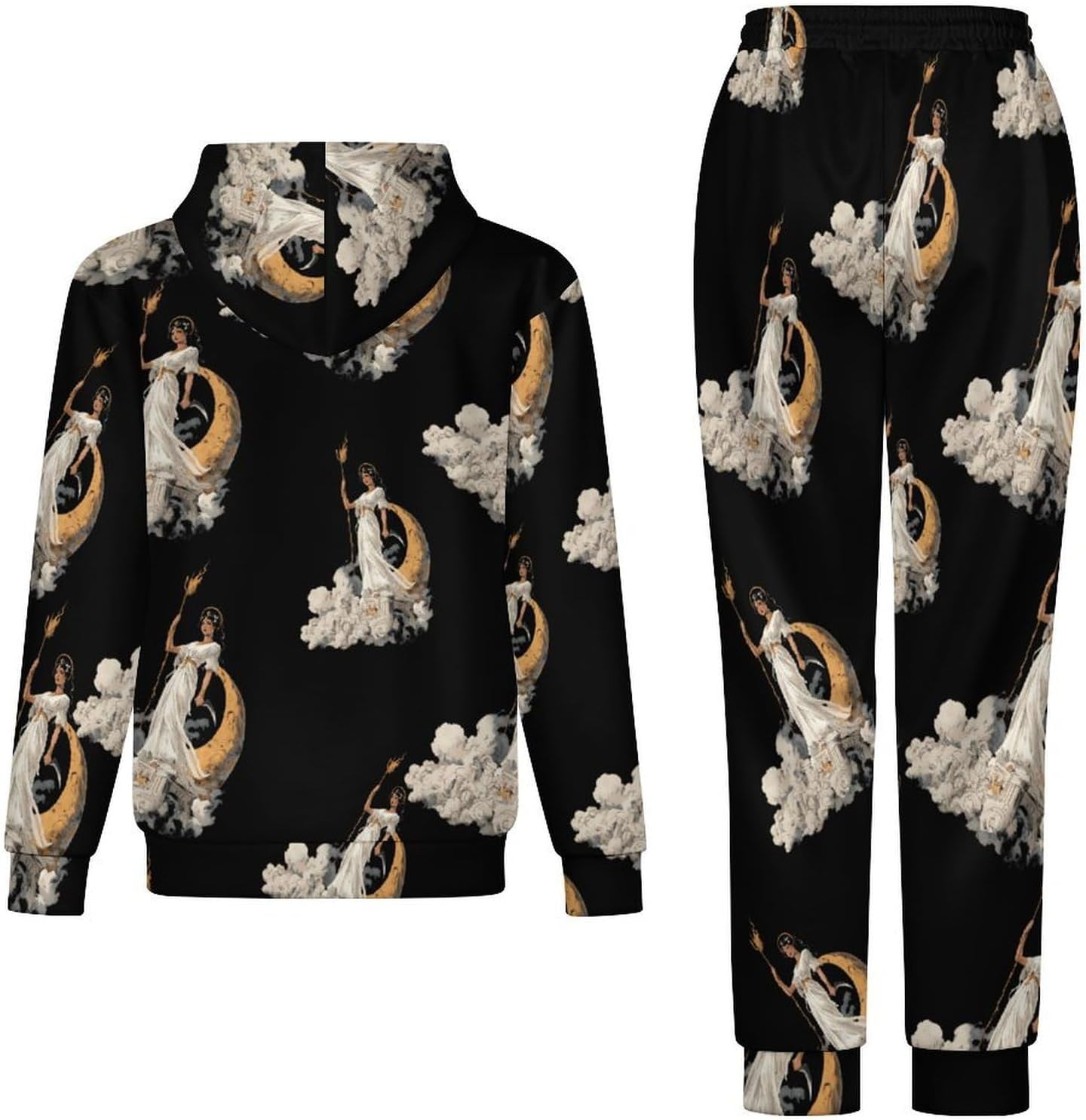 Goddess Hecate Greek Mytholog Mens Hoodies for Women Sweatsuit Sweatshirt And Sweatpant Tracksuit Jogging Suits