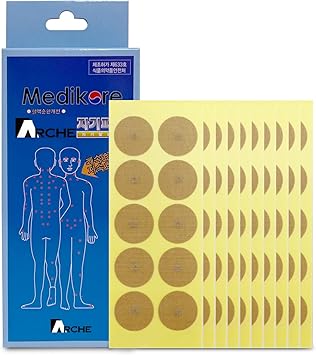 00pcs ACU-Magnetic بقع شفاء طرف مغناطيس مسكن للألم مثل الوخز بالإبر المرتبط مسبقًا باللصقات لذراع عنق الكتف الخلفي   