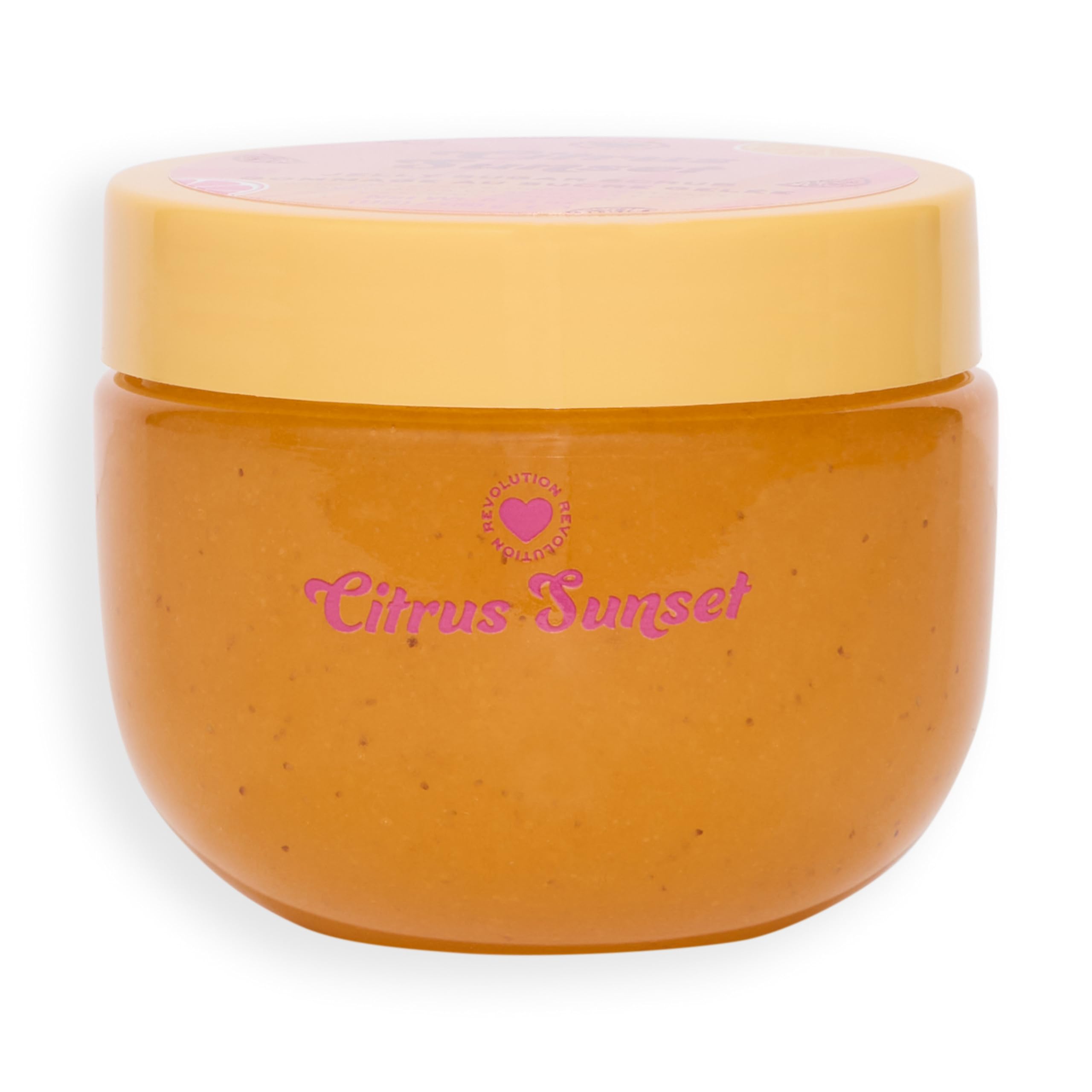 I Heart Revolution Citrus Crush Sugar Scrub, Coconut Oil Infused Body Exfoliating Scrub with Vitamin C & Orange Extract, Vegan, 150g
