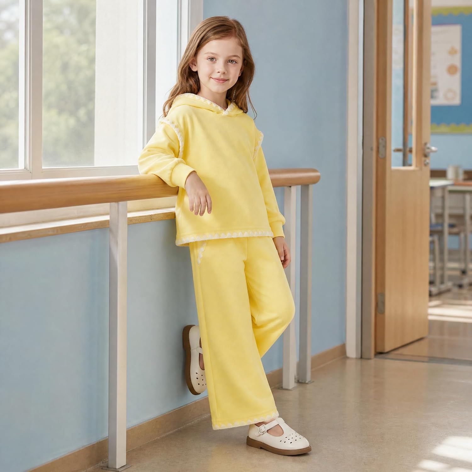 Aalizzwell Toddler Girls Sweatsuit Set 2-5 Years