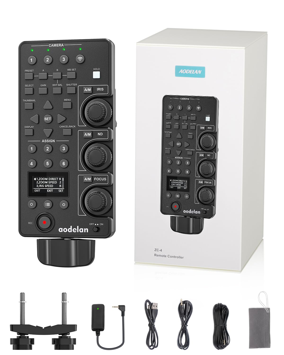 AODELAN ZC-4 SONY ビデオカメラ用 LANC 多機能リモコン Aodelan ZC-4 LANC Zoom Controller for Sony Camcorders - YouTube