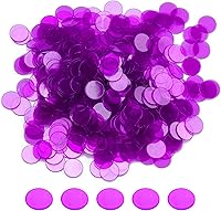 Vista 12 de GSE Games & Sports Expert Chips de bingo multicolor, 5,000 piezas de chips de conteo transparentes de alto contraste de 3/4 pulgadas