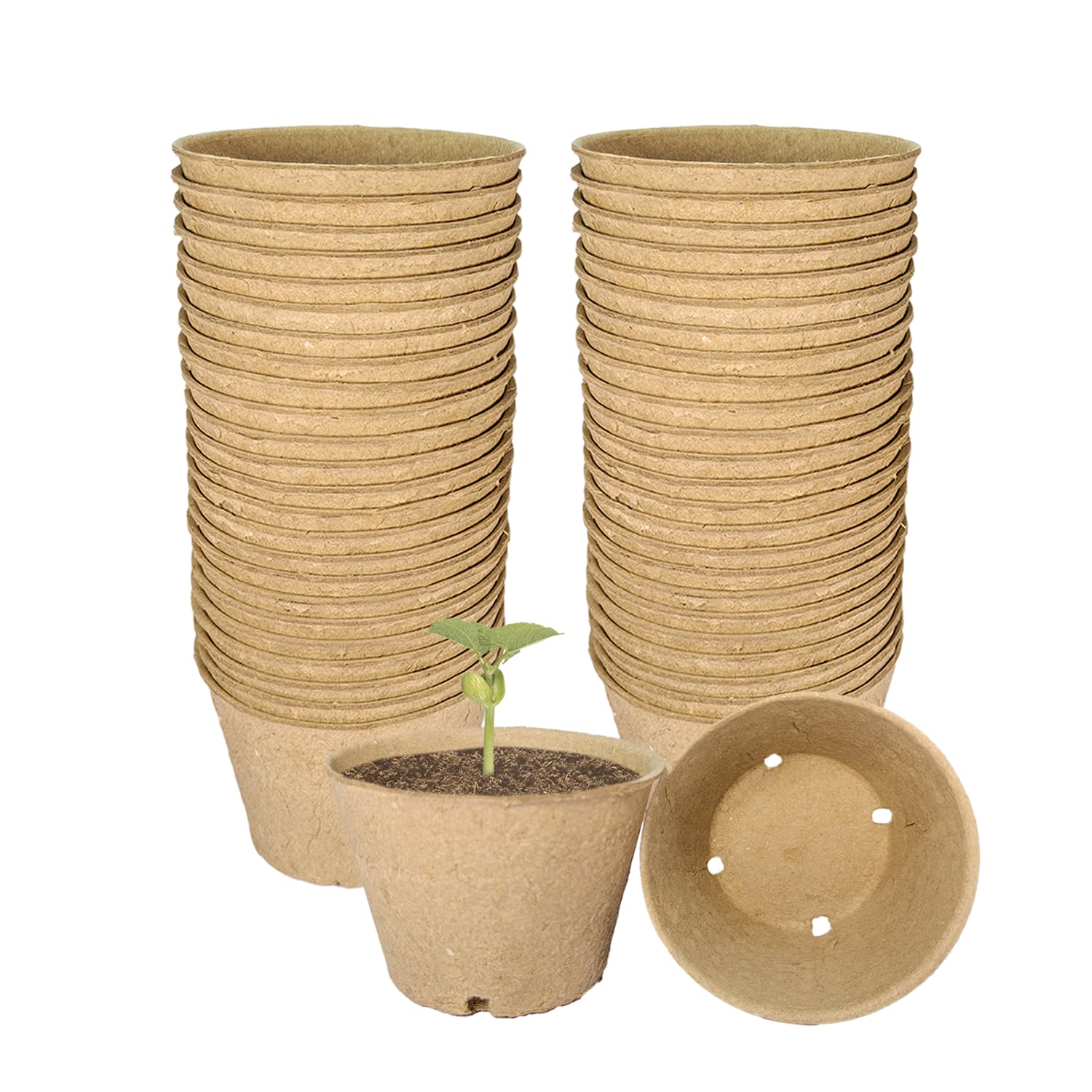 vwpvdeeg 50 Pack Peat Pots