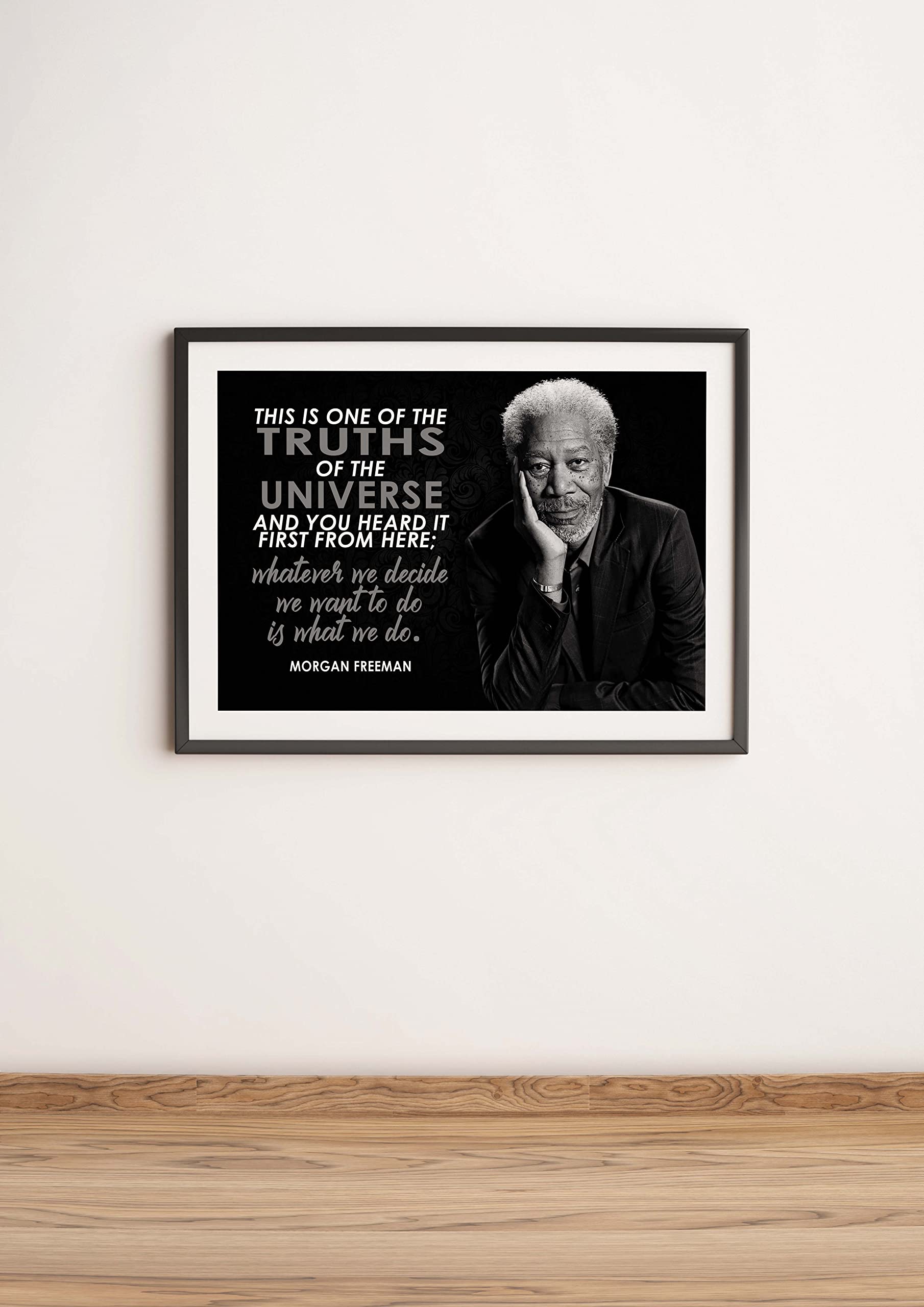 Vincit Veritas Morgan Freeman Motivational Poster Quote Inspirational Quotes Classroom Posters Movie Voice Actor Awards Homeschool Narrator Movies Audible Black History Month Shashank Redemption P082 - Image 6
