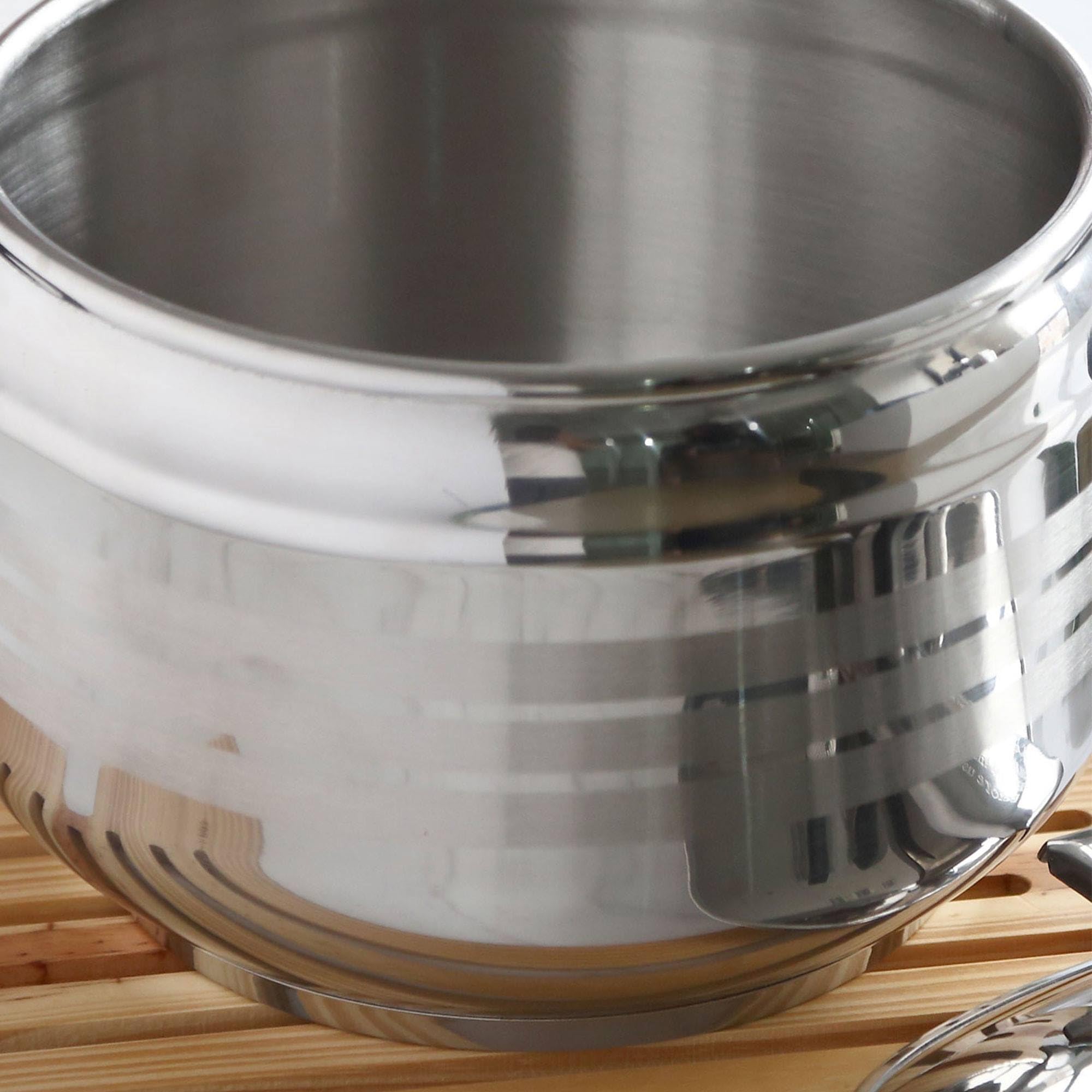 Olla a presion 3,5l acero inoxidable, inducción