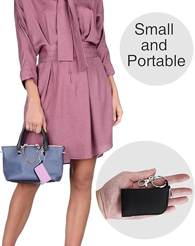 Miniatura 5 de Funda para llavero de automóvil, llavero de automóvil, funda para llave de automóvil, bolsa pequeña con cremallera con llavero