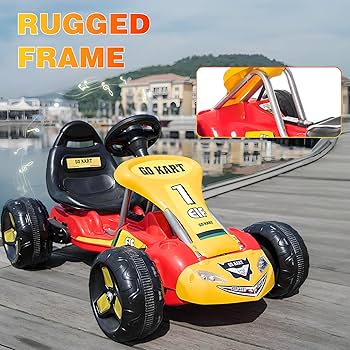 Amazon.co.jp: ORDLBMX 6V 4.5Ah電動ゴーカート、4輪エレクトリ