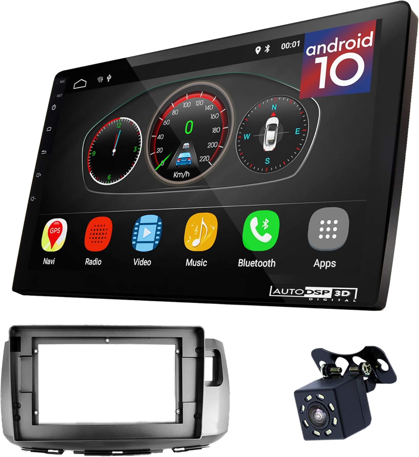 Amazon Com Ugar Compatible For Toyota Passo Sette Daihatsu Boon Luminas 2008 12 Perodua Alza 2009 18 10 Inch Android Dsp 10 0 2gb 16gb Car Radio Hd Full Touch Screen Gps Navigation Automotive