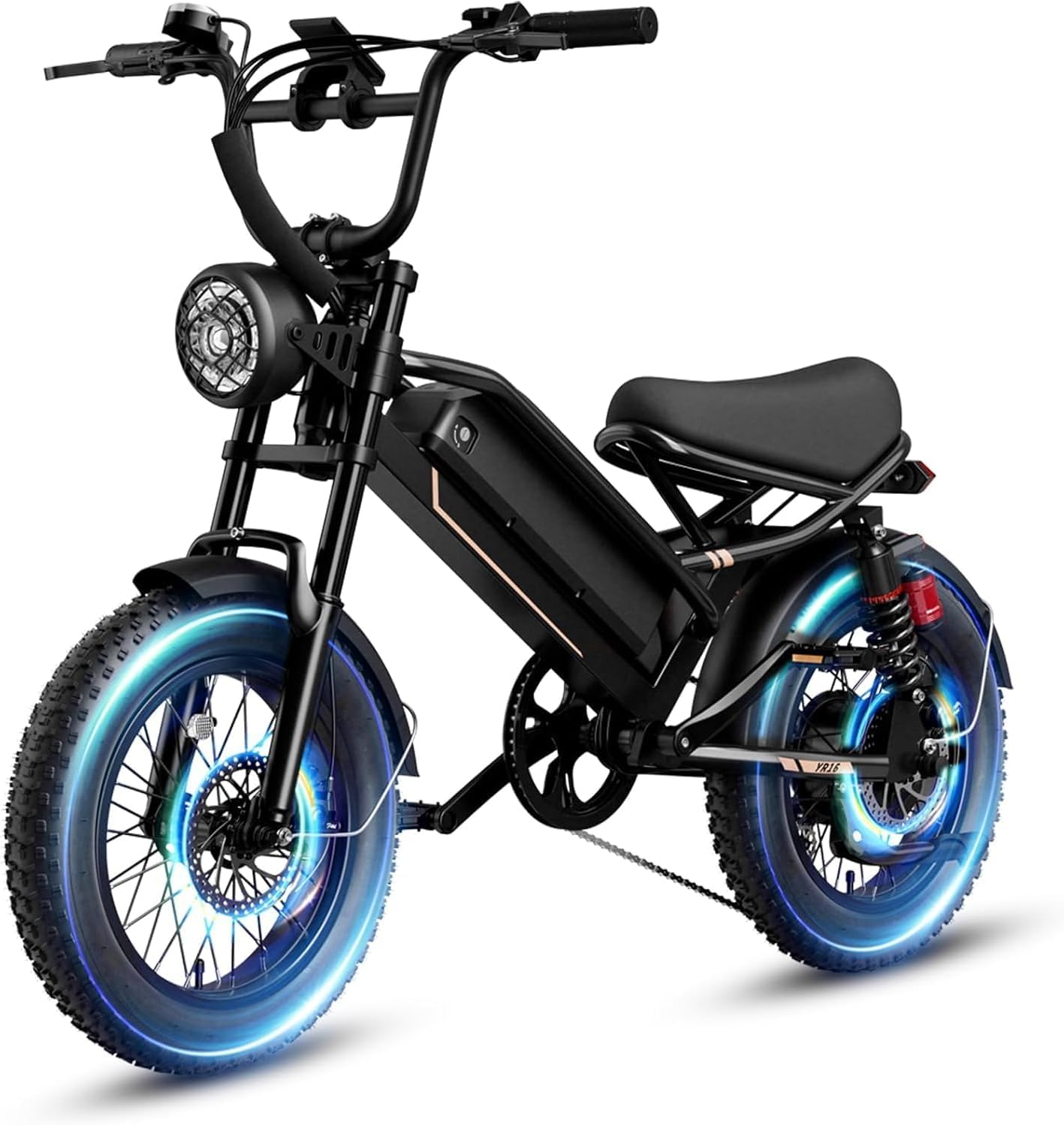 Electric Bike for Adults, Ebike 2000W/1500W Peak Motor, E Bike 32/28MPH Top Speed, Up to 55-80 Miles Range, 20/16 Fat Tire, 48V Removable Battery, All-Terrain Electric Dirt Bike for Adventure product image