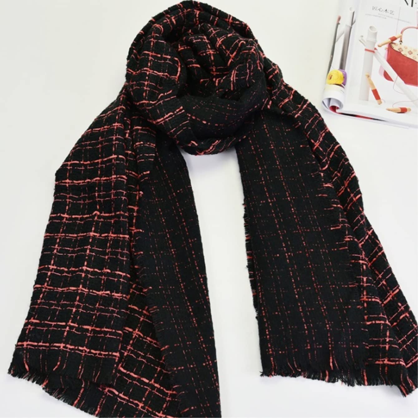 Sciarpa Sciarpa Invernale Unisex Scozzese Sciarpe Morbide Scialle E Avvolge Foulard Caldo Scialle