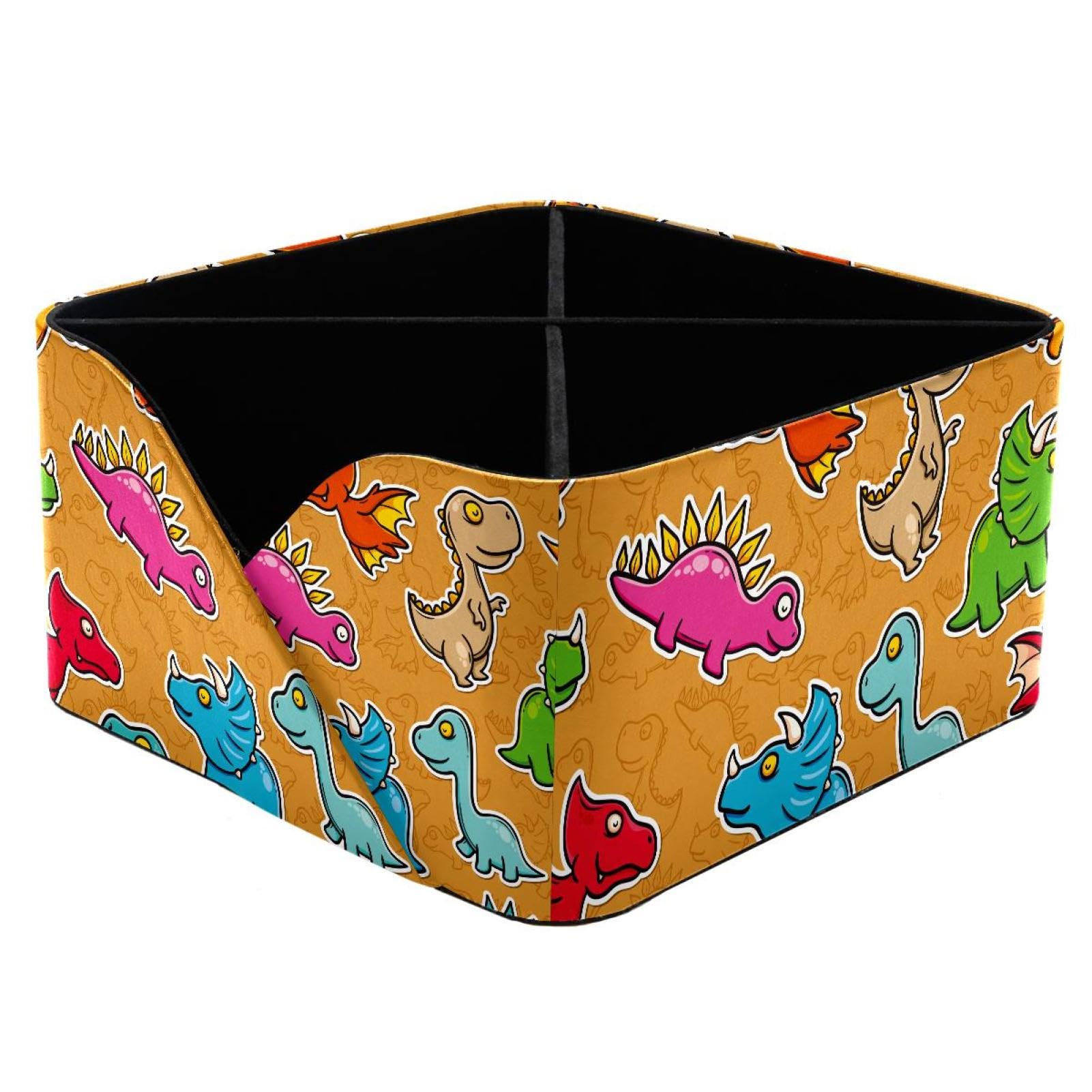 KengjuTesu Beast Dinosaur Desktop Organizer Pen Holder, Rectangular Pencil Cup for Office, Study and Makeup Stations