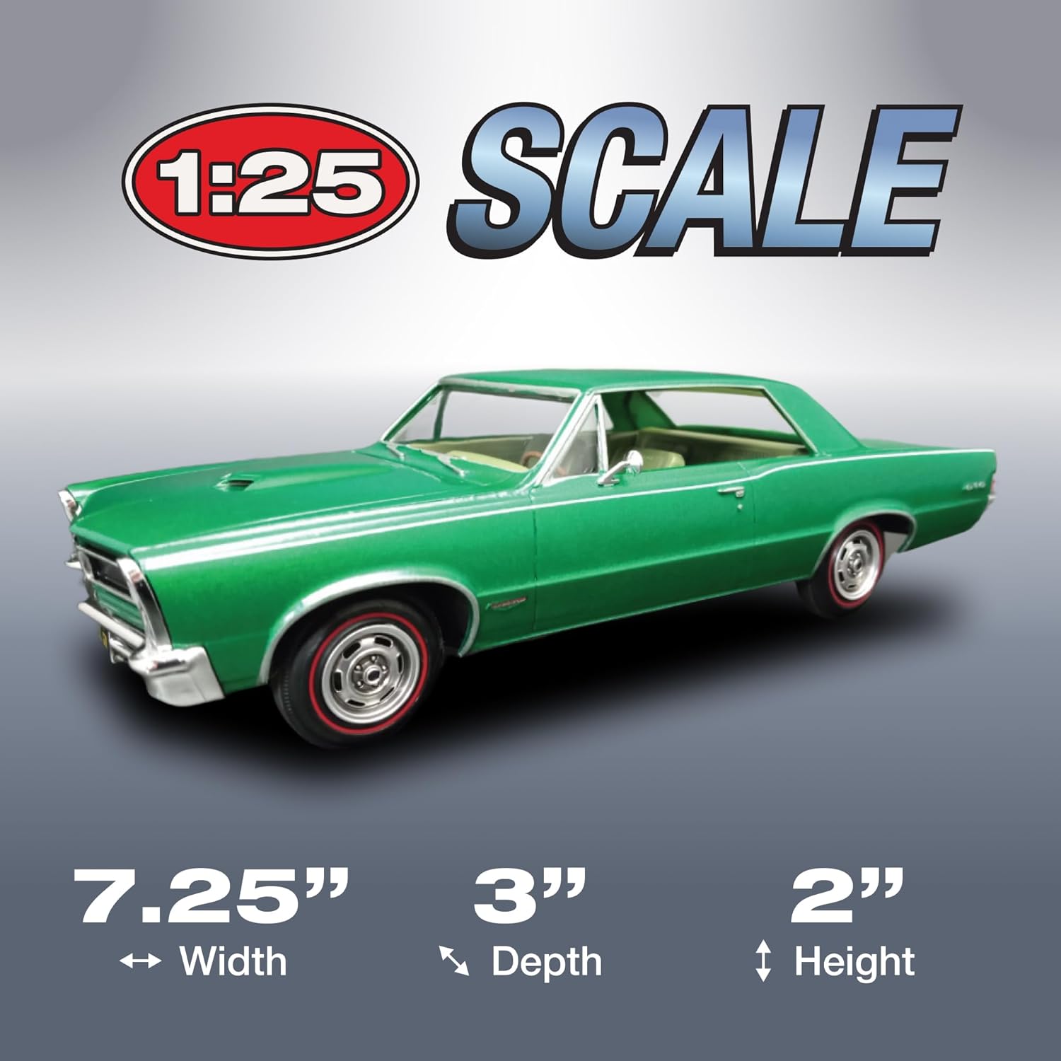 AMT 1965 Pontiac GTO Hardtop Craftsman Plus 1:25 Scale Model Kit - Image 4