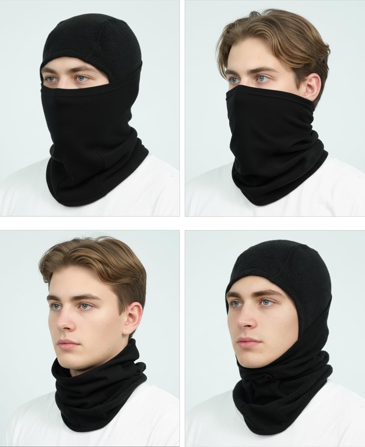 VATRENUS FR Face Mask 11oz Full Cover Winter Fleece Hood Flame Resistant Balaclava Windproof Hood Arc Rated NFPA2112 CAT2