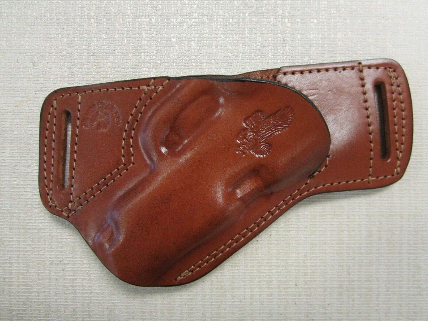 Fits SIG P365 XL Formed Brown Leather,SOB, OWB Holster, Right Hand, Ultra Slim