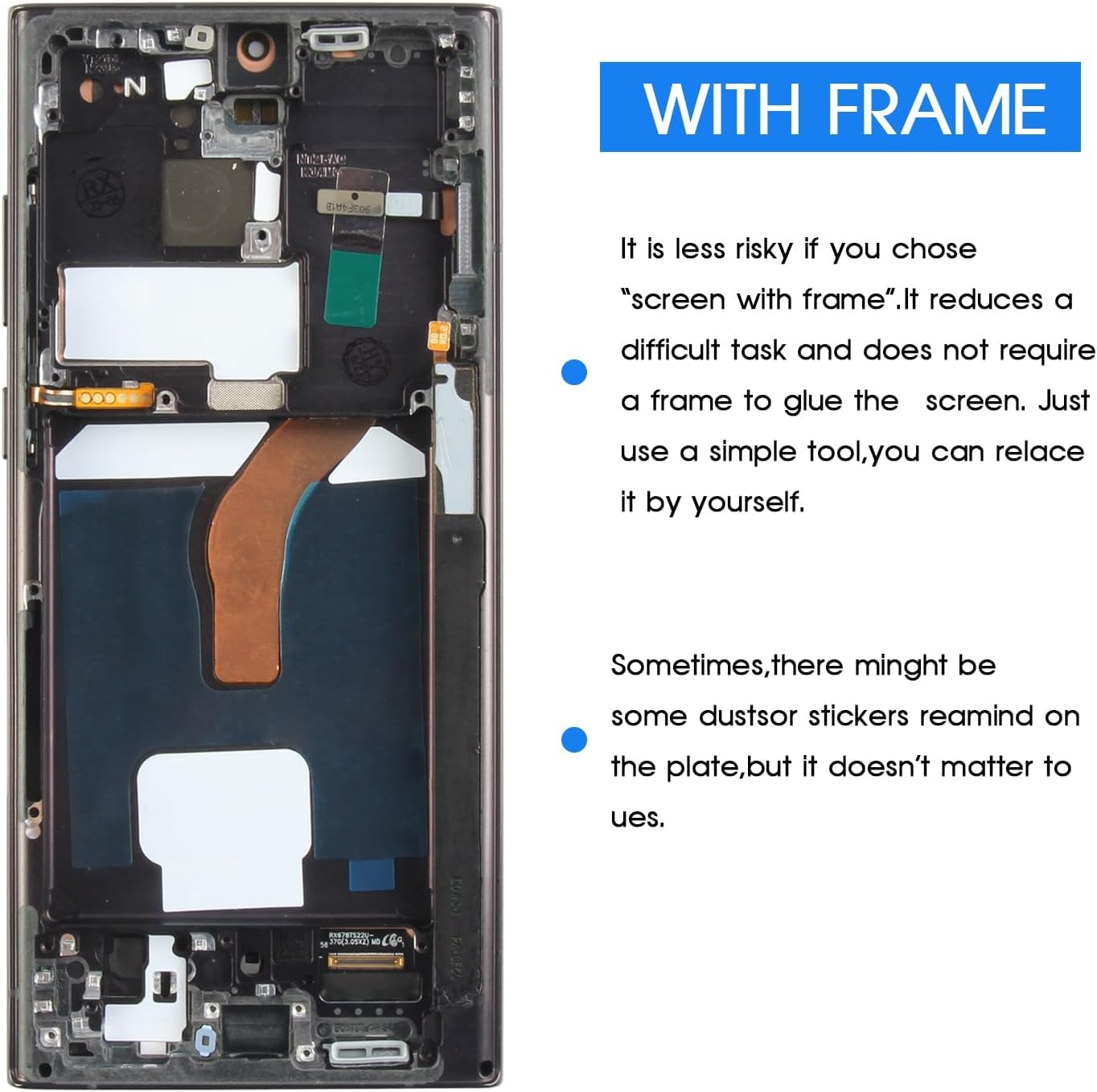 Yoidesu Pantalla TFT para S22 Ultra, Reemplazo de Pantalla LCD para S22