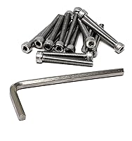 Vista 106 de iexcell 25 piezas M4 x 60/65/70/75/3.150 in paso de rosca 0.028 in acero inoxidable 304 cabeza hexagonal Tornillos Tornillos surtido Kit