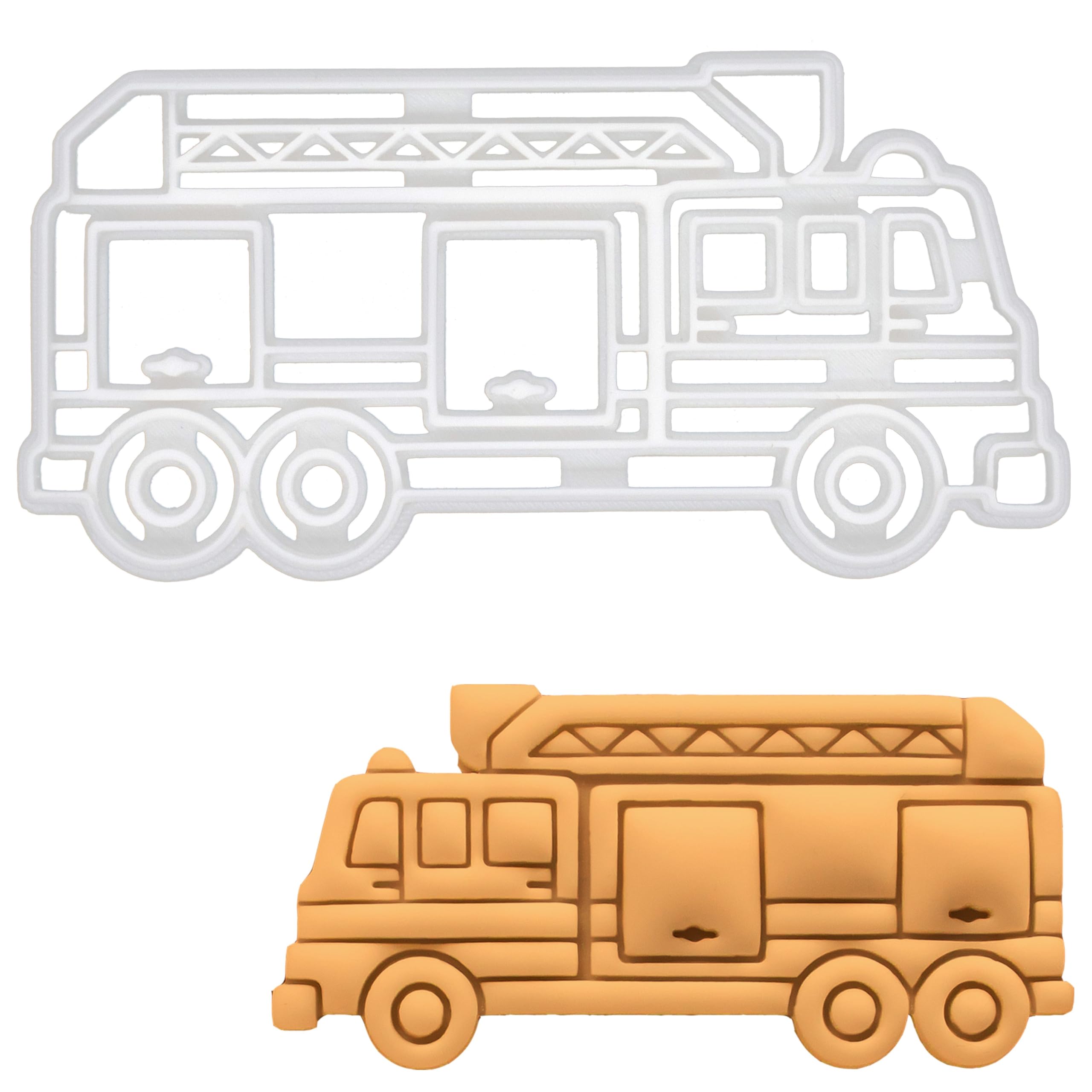 Cortador de galletas de camión de bomberos, 1 pieza – Bakerlogy