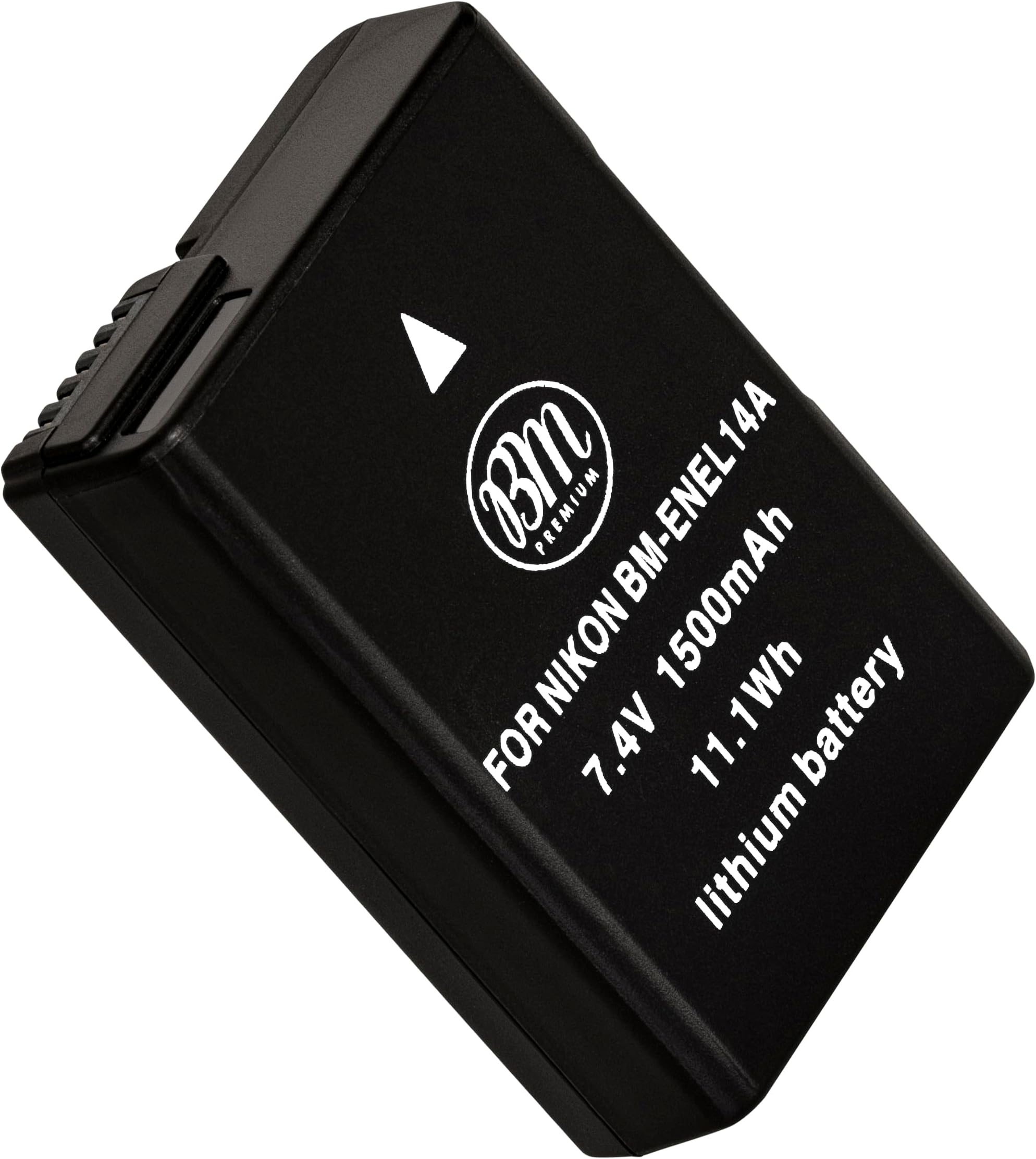 BM Premium EN-EL14A Battery for Nikon D3100, D3200, D3300, D3400, D3500, D5100, D5200, D5300, D5500, D5600, DF, Coolpix P7000, P7100, P7700 Digital SLR Cameras