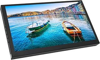 10.1 Inch Touchscreen Monitor, Portable Monitor 60Hz, 170° Viewing Angle, Dual Speaker, 5 Point Touch External Monitor for Windows, for OS X, for RPi 4 3