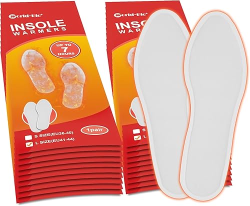 Miniatura 9 de MR.ICE - Calentadores de dedos del pie y plantillas para pies, desechables, activados por aire, calentadores calientes de larga duración