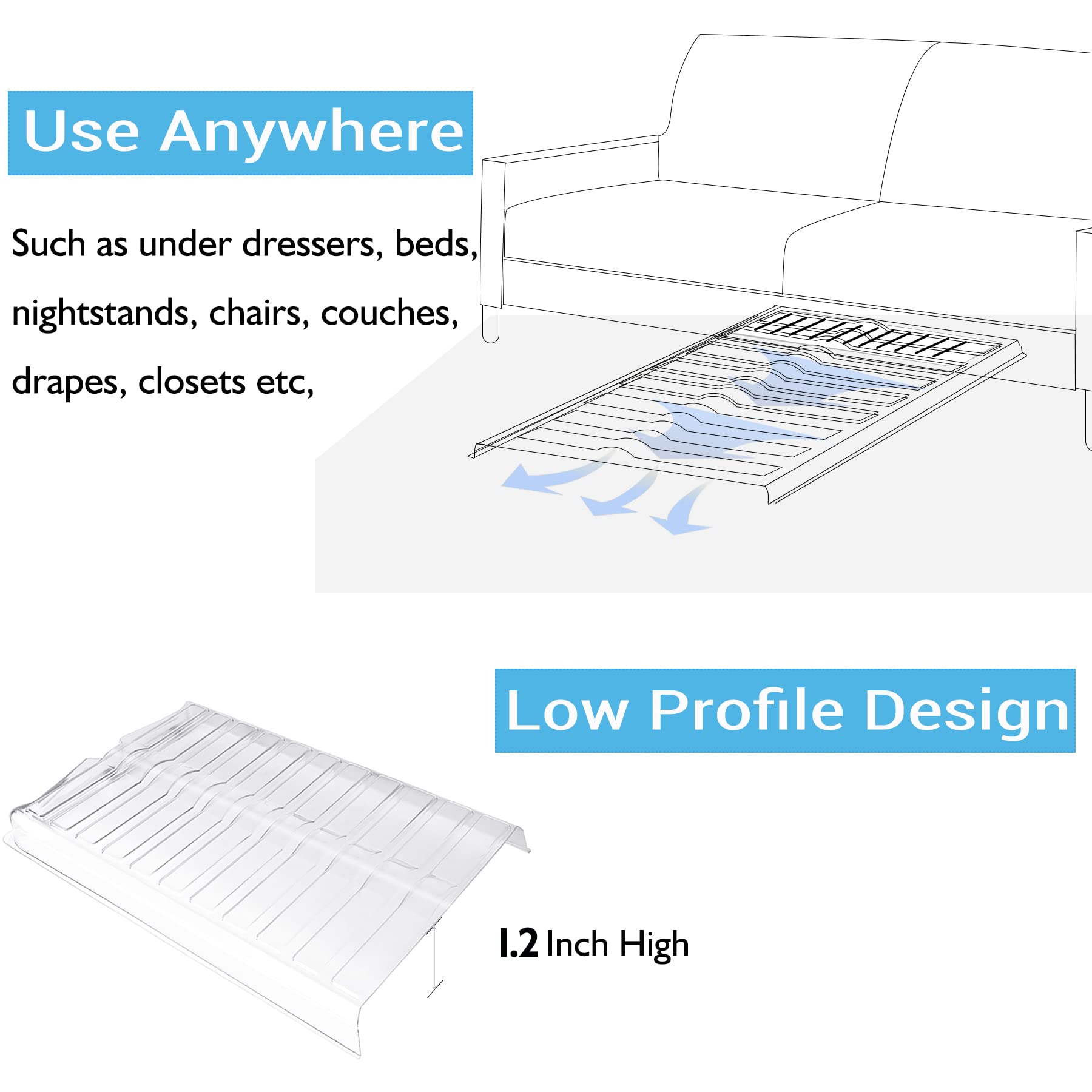 Air Vent Extender For Under Furniture Vent