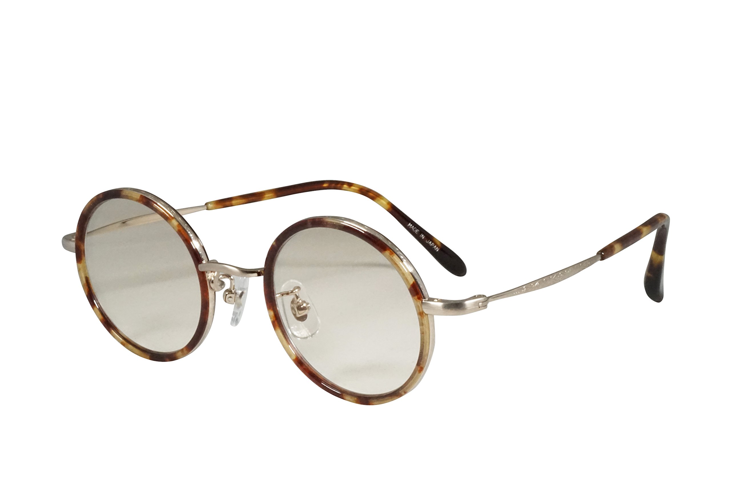 鯖江産 ブルーライトカット PCスマホメガネ セルロイド×チタン ラウンド ゴールド KR-305 C1 GD Amazon.co.jp: 鯖江産 ブルーライトカット PCスマホメガネ セルロイド