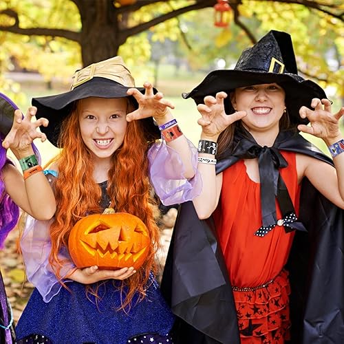 Miniatura 6 de Garma 96 pulseras de goma para Halloween, regalos de fiesta de Halloween, regalos de Halloween para niños y niñas