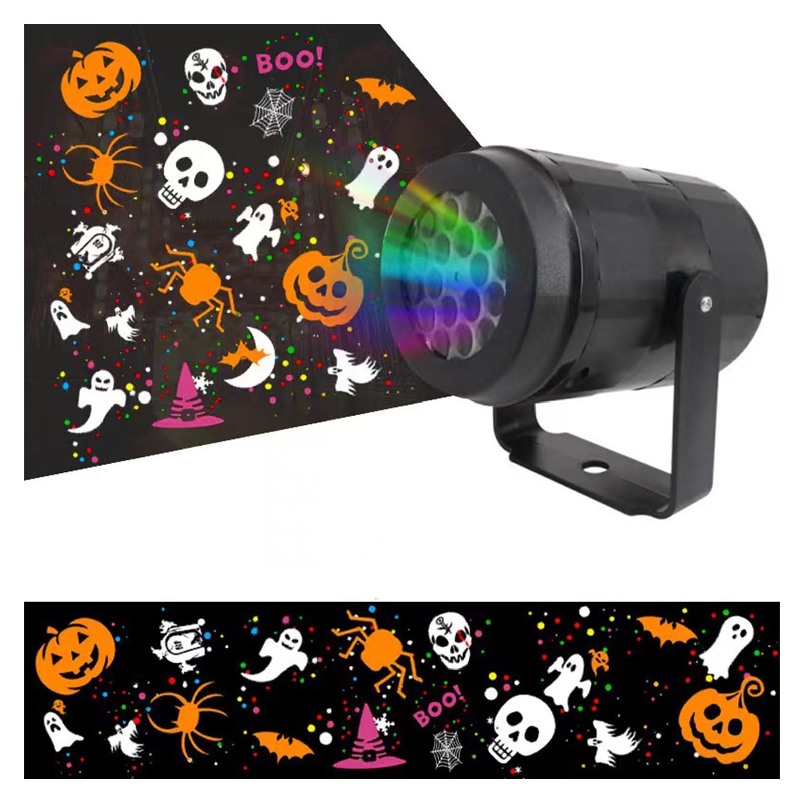 Projecteur de Noël, 16 diapositives, lumières de projection à motif de diapositives, lumières de paysage utilisées pour l'extérieur et l'intérieur pour les vacances, Halloween, les fêtes, les