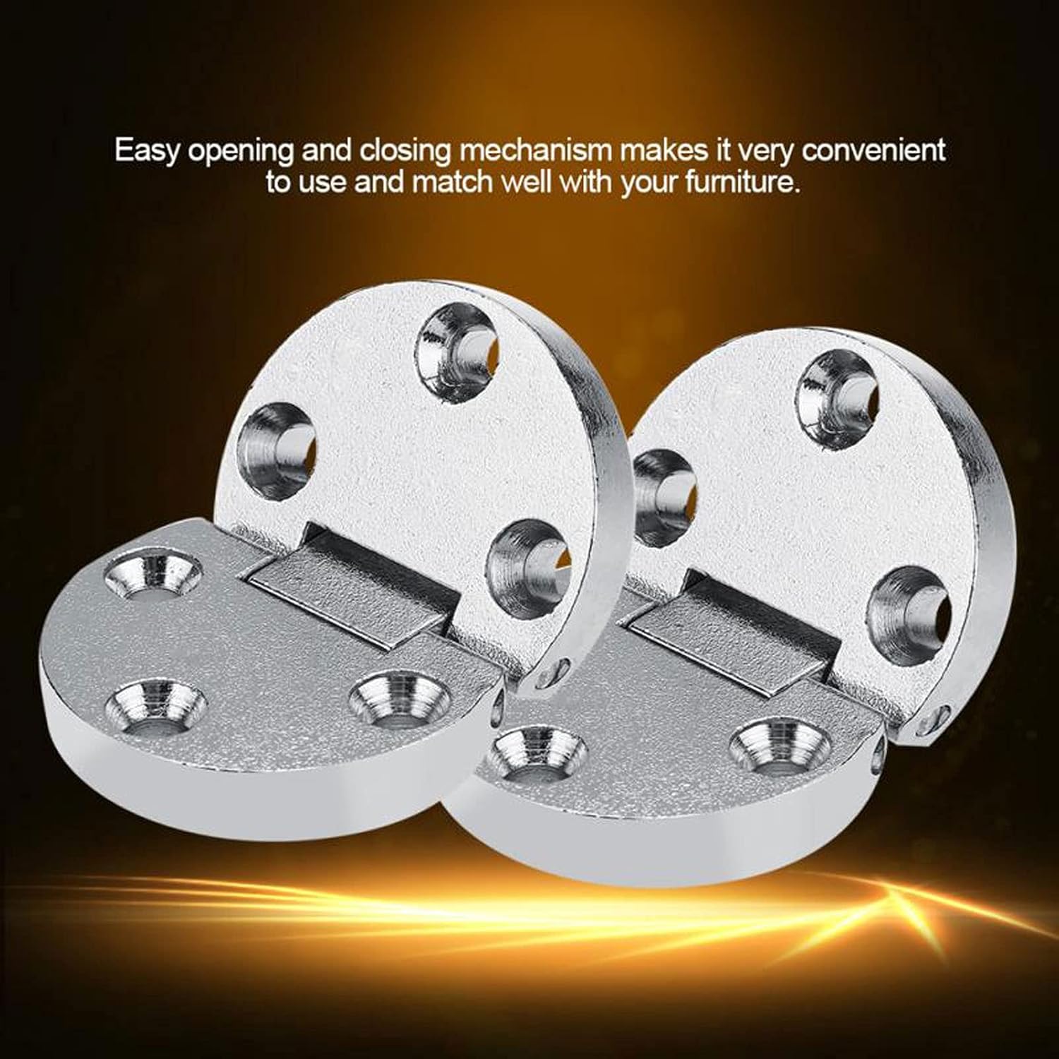 10Pcs Zinc Alloy Hinges,Table Flap Hinge Self-Supporting Folding Table Hinge Oval Home Furniture Foldable Self Cupboard Furniture