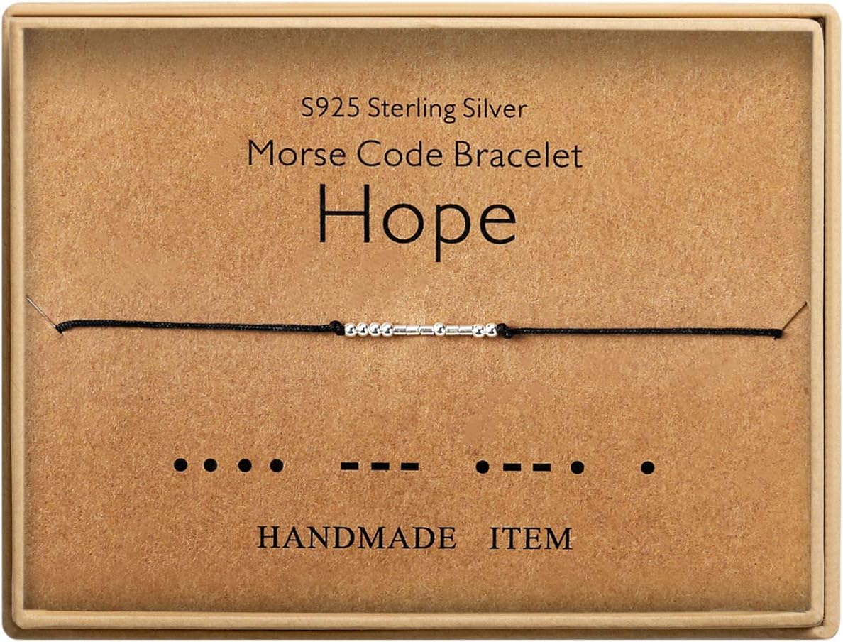 Inspirational Gifts for Women, Morse Code Funny Gifts Bracelets for Women, Morse Code Bracelets Friend Gifts