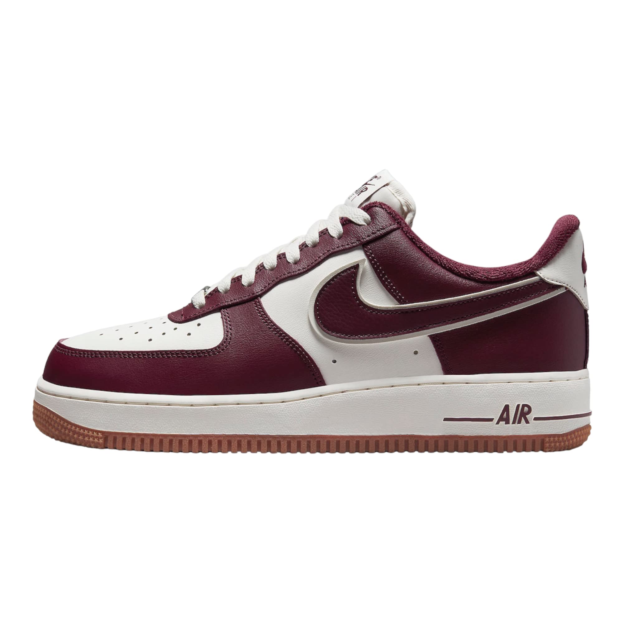 Nike Men's Air Force 1 '07 Sneaker 10 Sail/Night Maroon