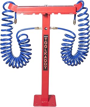 Steelman Tool Kaddy Tire Installation Center with Air Hoses, Mechanics Impact Tool Organizer for Auto Shops