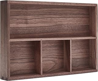 14 Home Office Setup Ideas for Practical Everyday Work 131 pandapark Wood Organizer Tray,Black Walnut,Desk & Drawer Storage Box (Wa...