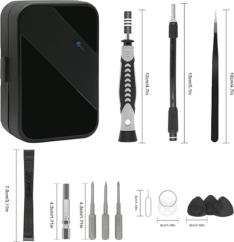 Miniatura 3 de GMTOOLS Juego de destornilladores de precisión, juego de destornilladores magnéticos electrónicos 130 en 1 con kit de herramientas de reparación de
