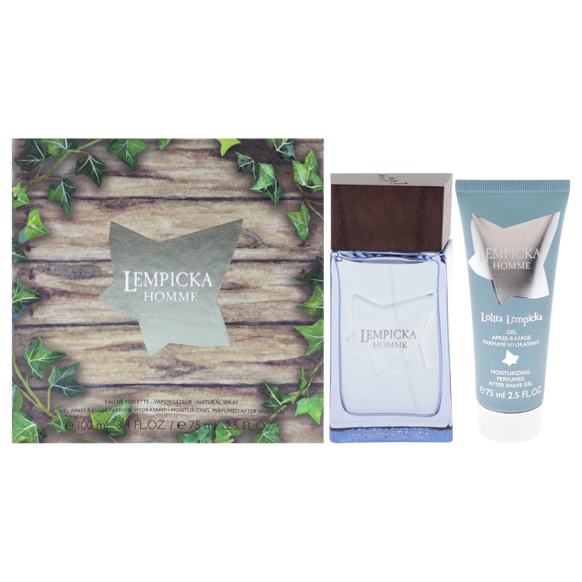 Lempicka Homme Set By Lolita Lempicka For Men – 2 Pz Gift Set 3,4 Oz Edt Spray, 2,5 Oz Dopo Shave Gel-image