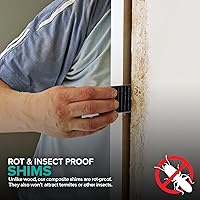 Vista 4 de Cuñas compuestas (paquete de 12) – Cuñas de compuesto duro para mejoras en el hogar – Cuñas de mesa de restaurante – Cuñas de mesa de restaurante