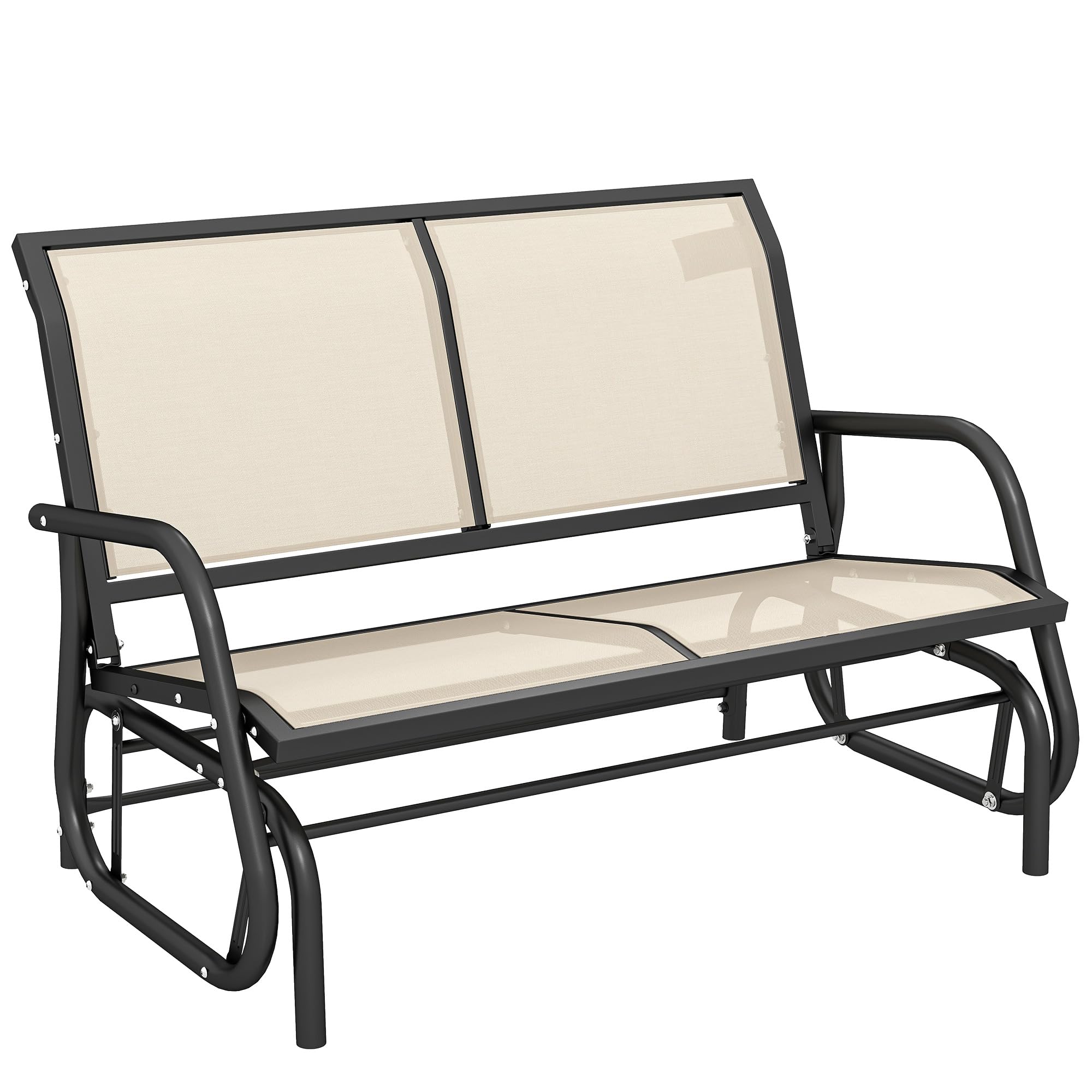 Outsunny 2-Sitzer Schaukelbank Gartenbank mit Schaukelmechanismus