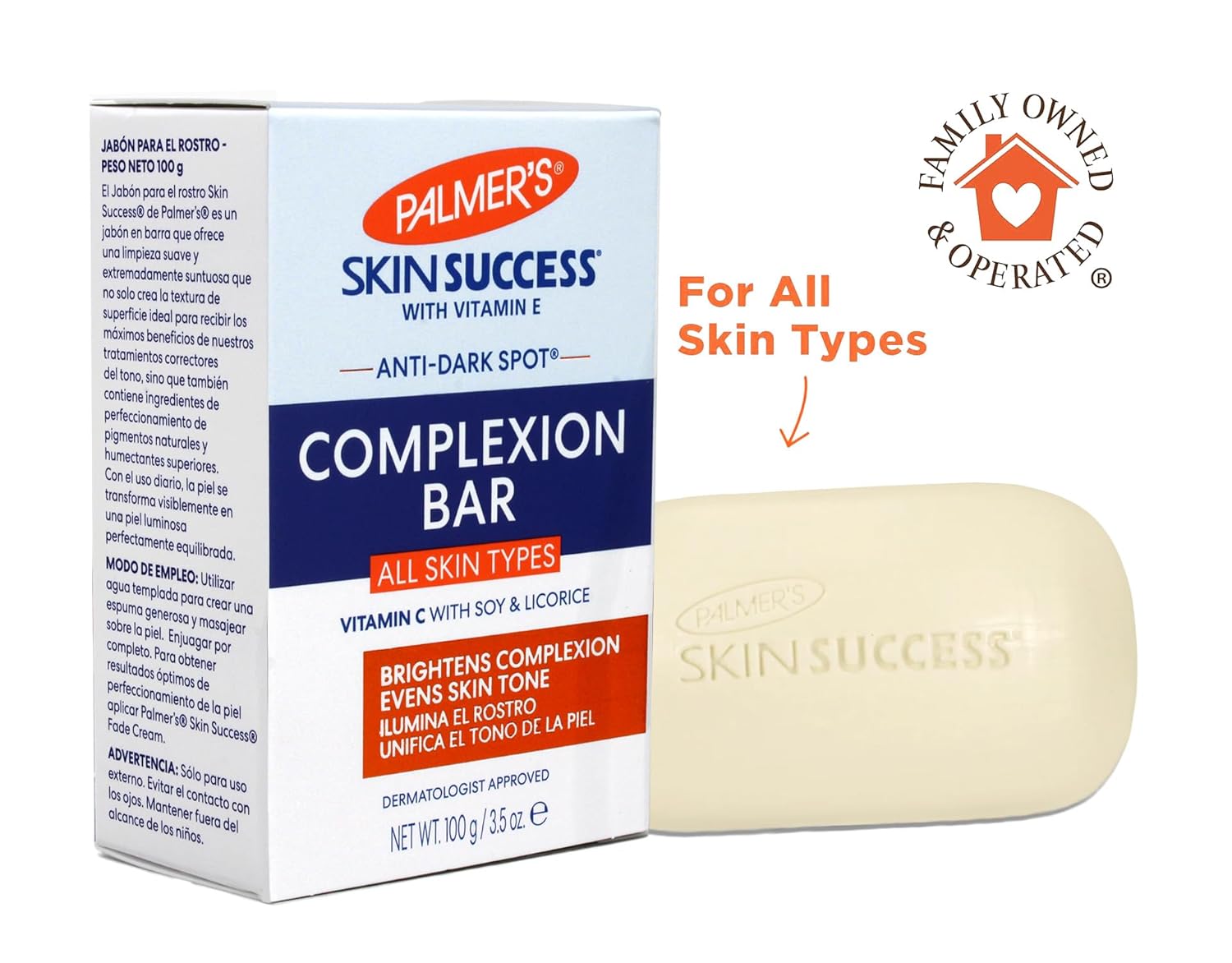 Palmer's Skin Success Anti-Dark Spot Complexion Bar, 3.50 oz (Pack of 8)