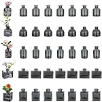 Glasseam Mini Bud Vases for Centerpieces: Clear Small Flower Vase Set of 20 Cute Tiny Glass Vases for Flowers Modern Decorative Wedding Table Centerpiece for Dining Room Decoration