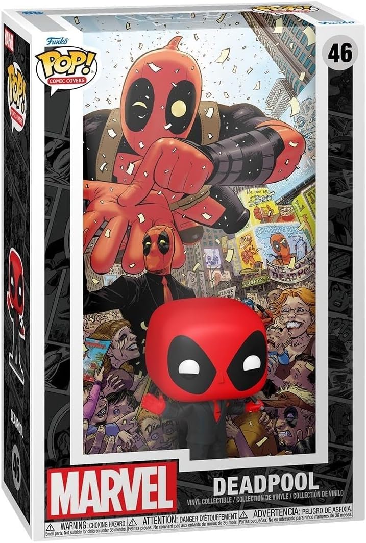 POP! Comic Cover: Marvel - Skrull - Deadpool - (2025) #1 Deadpool In Black Suit - Marvel Comics - Collectable Vinyl Figure - Gift Idea - Official Merchandise - Toys for Kids & Adults