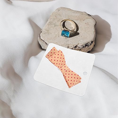 Miniatura 9 de Tarjetas de exhibición de lazo, 200 tarjetas de exhibición de clips para el cabello, papel de papel, soporte para el lazo, tarjetas, broche,