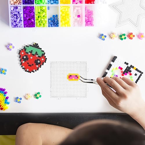 Miniatura 6 de Tablero de cuentas de fusibles de dibujos animados, 4 piezas de 0.102 in, tableros de plástico transparente, cuentas de fusible, tableros de