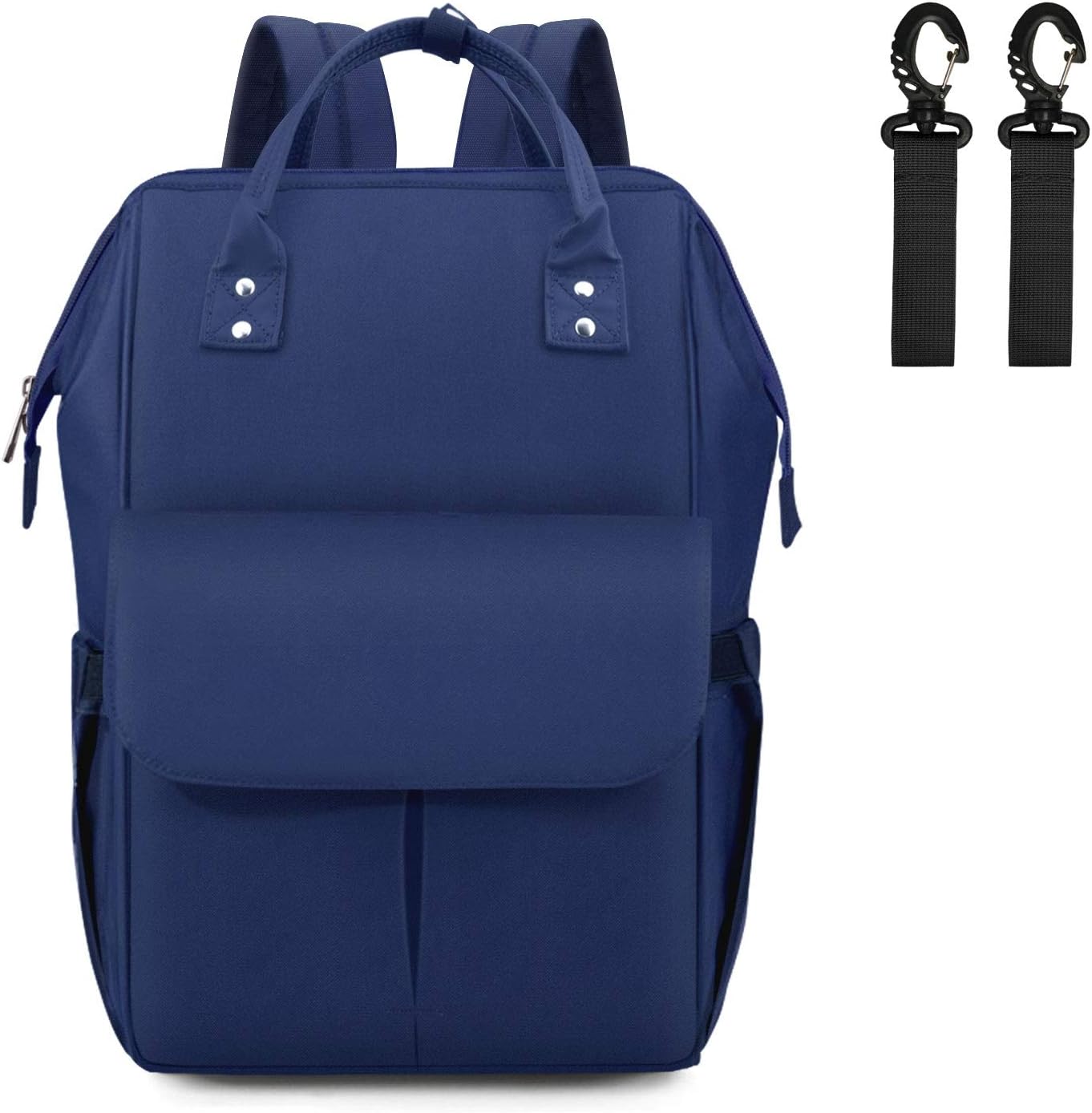 Baby Changing Bag, MoFut Changing Backpack Bag Nappy Rucksack Multi-Function Waterproof Travel Backpack with Insulated Pockets for Mom and Dad, Dark Blue